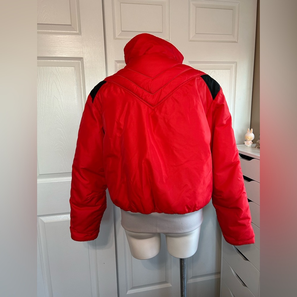 Alpine Designs Red Down Cropped Puffer Jacket - Picture 8 of 13